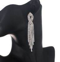 Fashion Geometric Rhinestone Tassel Artificial Gemstones Women's Drop Earrings 1 Pair main image 5