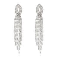 Fashion Geometric Rhinestone Tassel Artificial Gemstones Women's Drop Earrings 1 Pair main image 3
