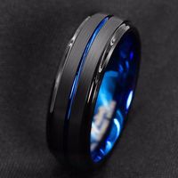 Fashion Color Block Stainless Steel Plating Rings 1 Piece main image 5
