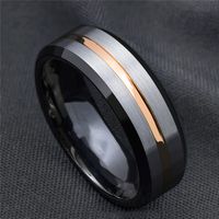 Fashion Color Block Stainless Steel Plating Rings 1 Piece main image 4