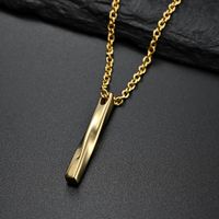 Fashion Solid Color Stainless Steel Pendant Necklace 1 Piece main image 2
