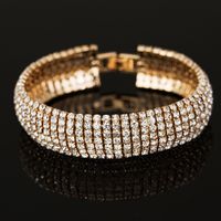 Fashion Geometric Rhinestone Rhinestone Rhinestones Women's Bangle 1 Piece sku image 2