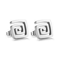 Fashion Solid Color Stainless Steel Ear Studs 1 Pair sku image 1
