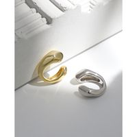 Fashion Solid Color Sterling Silver Plating Ear Clips 1 Piece main image 1