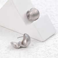 Fashion Solid Color Sterling Silver Plating Ear Studs 1 Pair main image 1