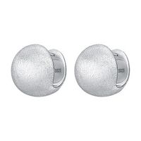 Fashion Solid Color Sterling Silver Plating Ear Studs 1 Pair sku image 1