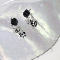 Mode Gland Rose Alliage Incruster Strass Femmes Clips D'oreille 1 Paire main image 4