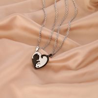 Simple Style Cat Stainless Steel Polishing Pendant Necklace 1 Pair main image 5