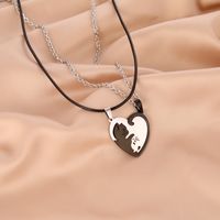 Simple Style Cat Stainless Steel Polishing Pendant Necklace 1 Pair main image 4