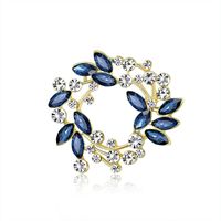 Mode Feuille Couronne Alliage Strass Femmes Broches sku image 2