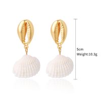 Fashion Shell Shell Inlaid Shell Artificial Pearls Women's Earrings 1 Pair sku image 12