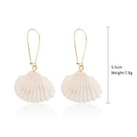 Fashion Shell Shell Inlaid Shell Artificial Pearls Women's Earrings 1 Pair sku image 3