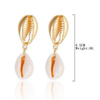 Fashion Shell Shell Inlaid Shell Artificial Pearls Women's Earrings 1 Pair sku image 17