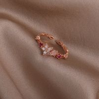 Sweet Geometric Copper Open Ring In Bulk sku image 11
