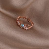 Sweet Geometric Copper Open Ring In Bulk sku image 13