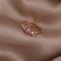 Sweet Geometric Copper Open Ring In Bulk sku image 4