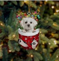 Christmas Fashion Dog Arylic Party Hanging Ornaments 1 Piece sku image 1