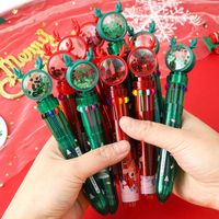 Cute Cartoon Christmas Multi-color 10 Colors Press Ballpoint Pen main image 6