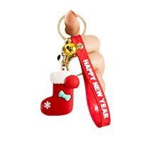 Fashion Christmas Tree Letter Soft Rubber Patchwork Women's Keychain 1 Piece main image 6