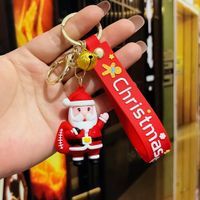 Fashion Christmas Tree Letter Soft Rubber Patchwork Women's Keychain 1 Piece sku image 10