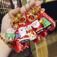 Fashion Christmas Tree Letter Soft Rubber Patchwork Women's Keychain 1 Piece main image 5