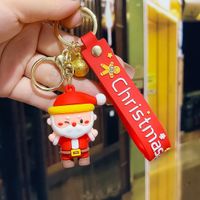 Fashion Christmas Tree Letter Soft Rubber Patchwork Women's Keychain 1 Piece sku image 9