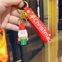 Fashion Christmas Tree Letter Soft Rubber Patchwork Women's Keychain 1 Piece sku image 11