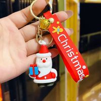 Fashion Christmas Tree Letter Soft Rubber Patchwork Women's Keychain 1 Piece sku image 8