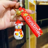 Fashion Christmas Tree Letter Soft Rubber Patchwork Women's Keychain 1 Piece sku image 12