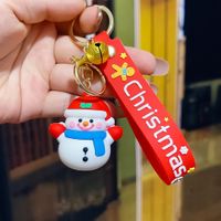 Fashion Christmas Tree Letter Soft Rubber Patchwork Women's Keychain 1 Piece sku image 13