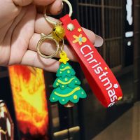 Fashion Christmas Tree Letter Soft Rubber Patchwork Women's Keychain 1 Piece sku image 16