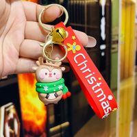 Fashion Christmas Tree Letter Soft Rubber Patchwork Women's Keychain 1 Piece sku image 17