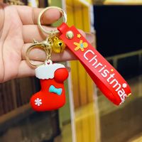 Fashion Christmas Tree Letter Soft Rubber Patchwork Women's Keychain 1 Piece sku image 21