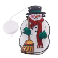 Noël Mignon Père Noël Bonhomme De Neige Wapiti Pvc Fête Éclairages 1 Pièce main image 2