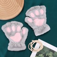 Women's Cute Cartoon Paw Print Gloves 1 Pair sku image 5