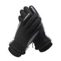 Unisex Retro Color Block Polyester Gloves 1 Pair main image 2