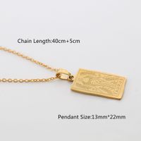 Fashion Constellation Titanium Steel Plating Necklace main image 3