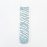 Women's Fashion Stripe Polyester Blending Jacquard Crew Socks sku image 3