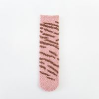 Women's Fashion Stripe Polyester Blending Jacquard Crew Socks sku image 7