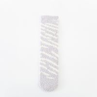 Women's Fashion Stripe Polyester Blending Jacquard Crew Socks sku image 4