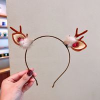 Cartoon-stil Herzform Bogenknoten Elch Tuch Schleife Haarklammer Haarband sku image 8