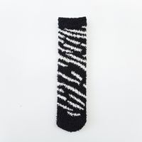 Women's Fashion Stripe Polyester Blending Jacquard Crew Socks sku image 1