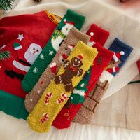 Women's Japanese Style Santa Claus Snowman Deer Polyester Jacquard Crew Socks main image 6