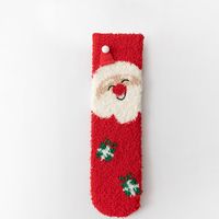 Women's Japanese Style Santa Claus Snowman Deer Polyester Jacquard Crew Socks sku image 1