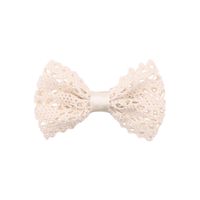 Fashion Plaid Bow Knot Cloth Lace Hair Clip 1 Piece sku image 5