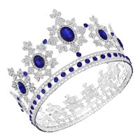 Retro Crown Alloy Plating Inlay Artificial Gemstones Crown 1 Piece main image 2
