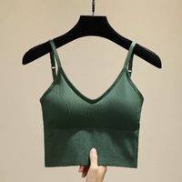 Fashion Solid Color Removable Nylon Spandex Bra main image 4