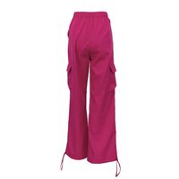 Women's Daily Simple Style Solid Color Full Length Pocket Patchwork Casual Pants main image 3