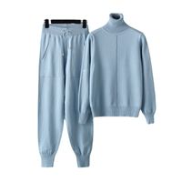 Women's Casual Solid Color Knit Pants Sets main image 4