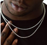 Hip Hop Einfarbig Titan Stahl Überzug Halskette 1 Stück main image 2